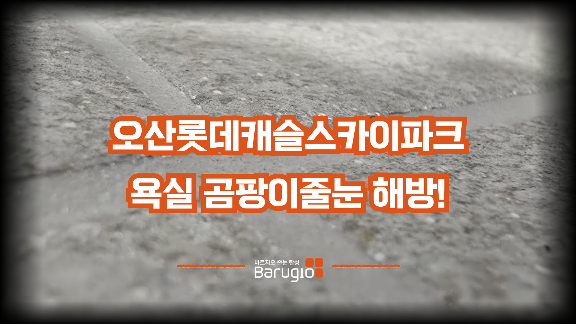 오산 롯데캐슬 스카이파크 욕실 곰팡이 줄눈 해결